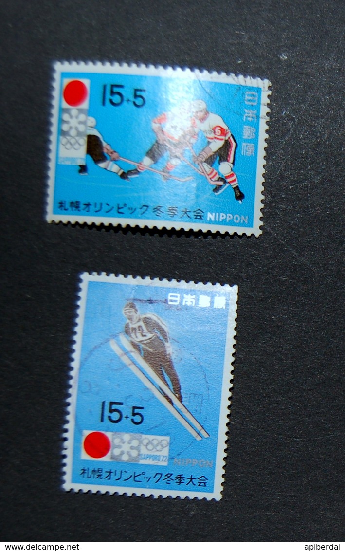 Japan - 1971 Winter Olympic Games 3 Series USED - Sapporo 1972 - Winter 1972: Sapporo