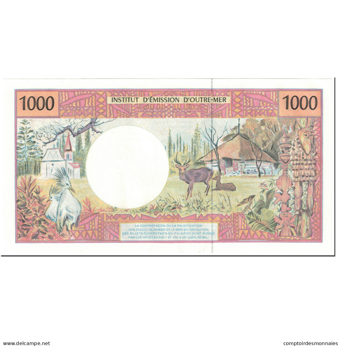 Billet, French Pacific Territories, 1000 Francs, 1996, Undated (1996), KM:2a - Papeete (French Polynesia 1914-1985)