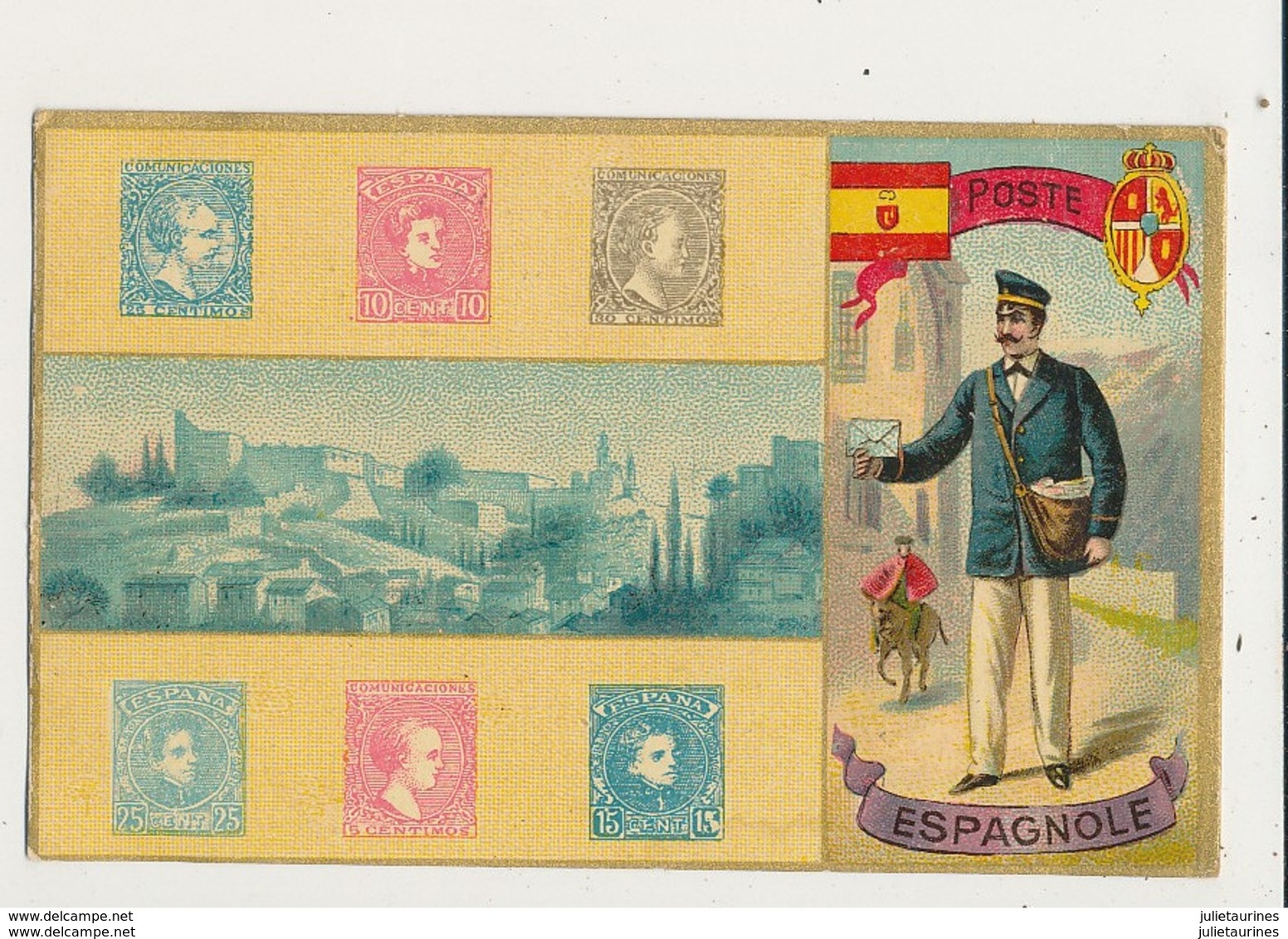 TIMBRES POSTE ESPAGNOLE CPA BON ETAT - Briefmarken (Abbildungen)