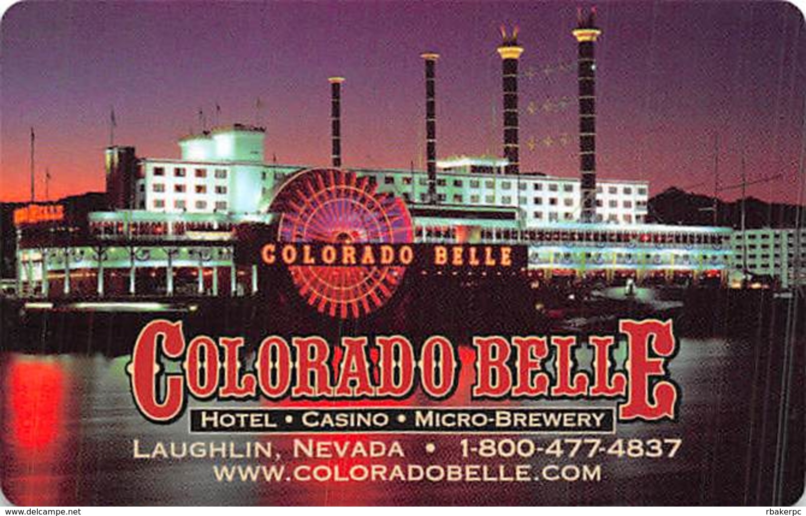 Phone Card From The Colorado Belle Casino In Laughlin, NV - Tarjetas De Casino