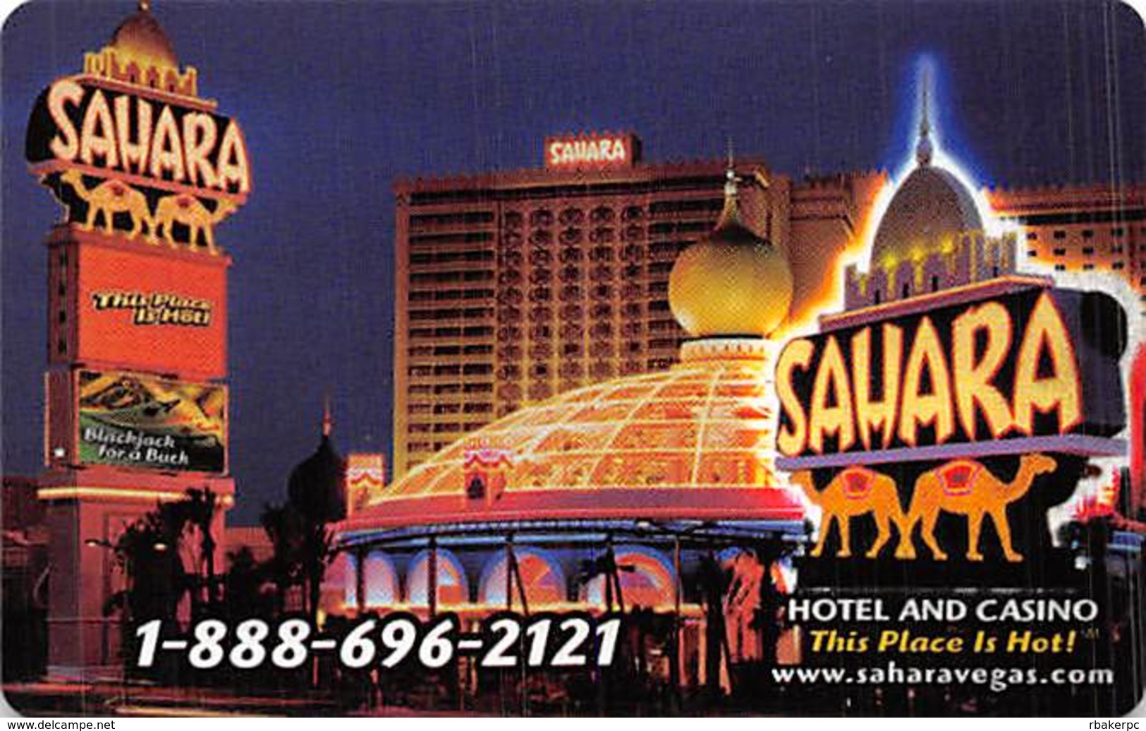 Phone Card From The Sahara Casino In Las Vegas, NV - Tarjetas De Casino