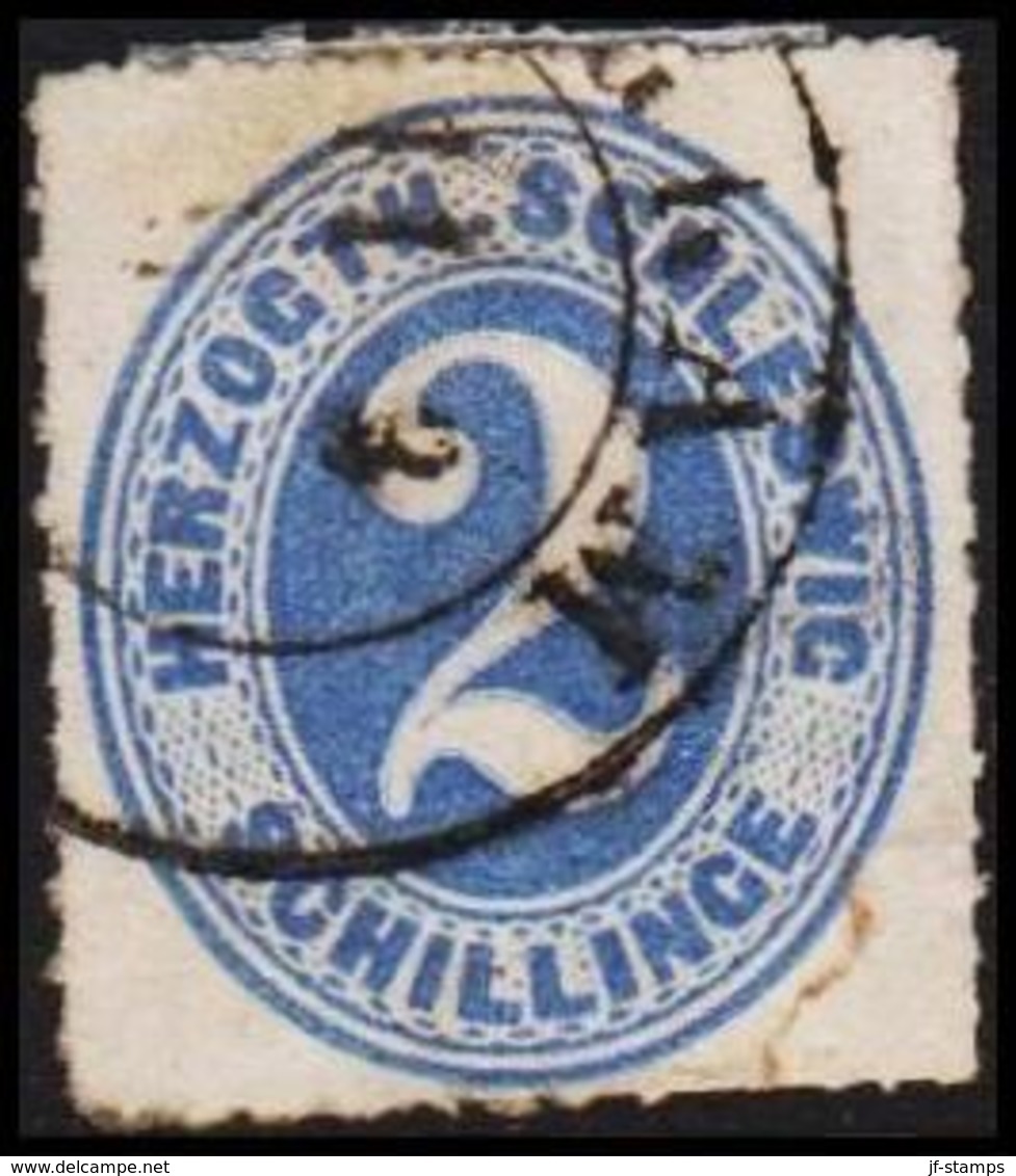 1865. SCHLESWIG-HOLSTEIN & LAUENBURG HERZOGTH. SCHLESWIG 2 SCHILLING.  (Michel 16) - JF319995 - Schleswig-Holstein