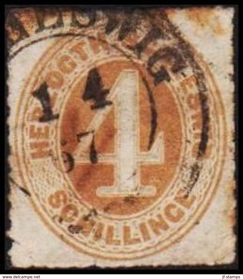 1865. SCHLESWIG-HOLSTEIN & LAUENBURG HERZOGTH. SCHLESWIG 4 SCHILLING. Rust. (Michel 17) - JF319996 - Schleswig-Holstein