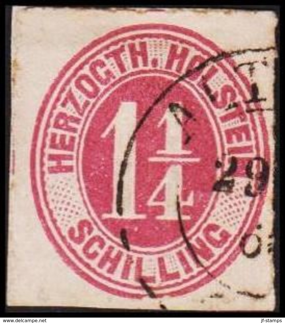 1865. SCHLESWIG-HOLSTEIN & LAUENBURG HERZOGTH. HOLSTEIN 1 1/4 SCHILLING.  (Michel 22) - JF319997 - Schleswig-Holstein