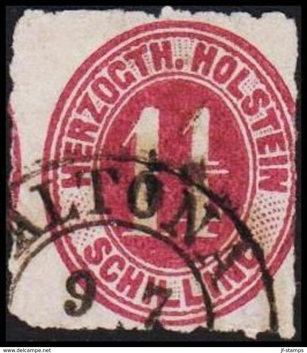 1865. SCHLESWIG-HOLSTEIN & LAUENBURG HERZOGTH. HOLSTEIN 1 1/4 SCHILLING.  (Michel 22) - JF319998 - Schleswig-Holstein