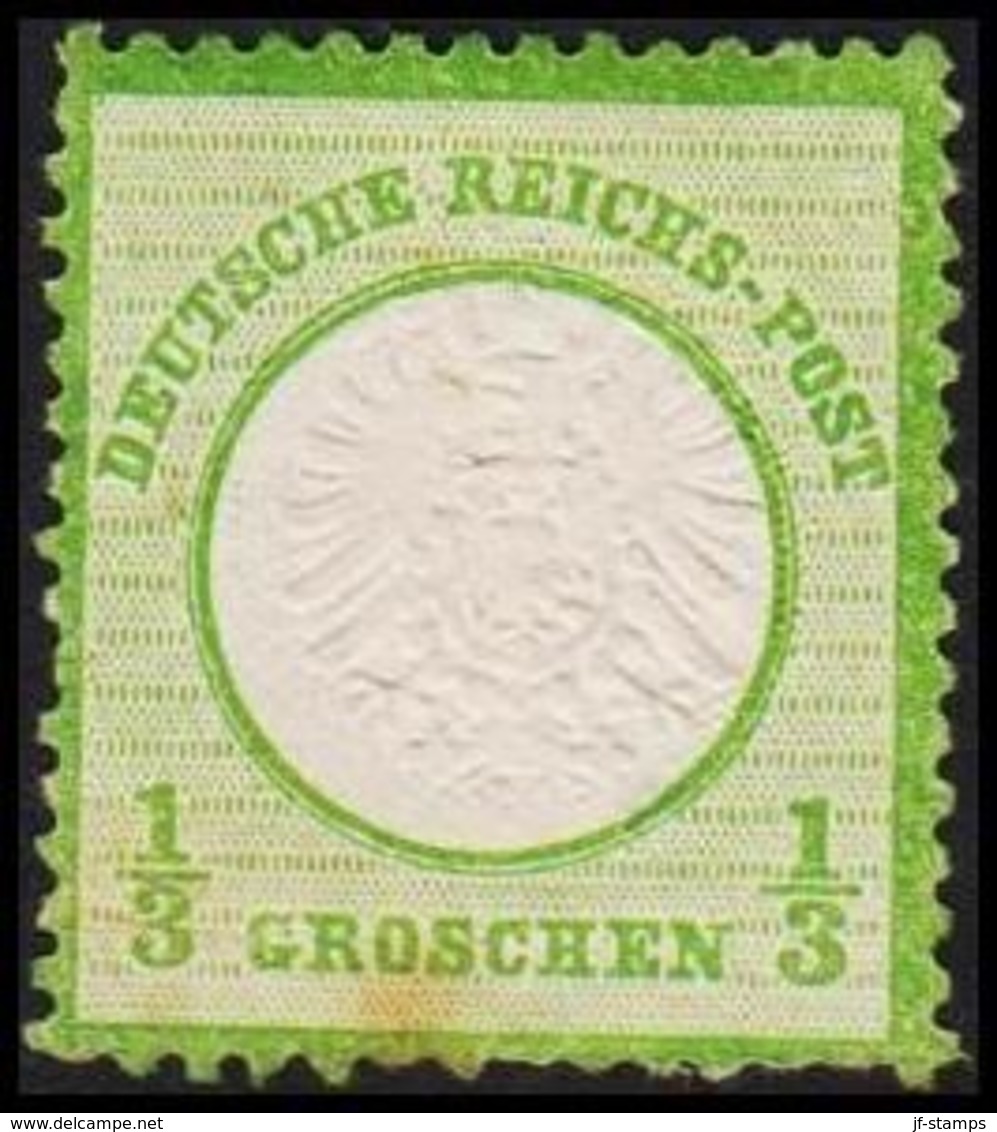 1872. DEUTSCHE REICHS-POST. Grossem Brustschild 1/3 GROSCHEN  (Michel 17) - JF320065 - Neufs