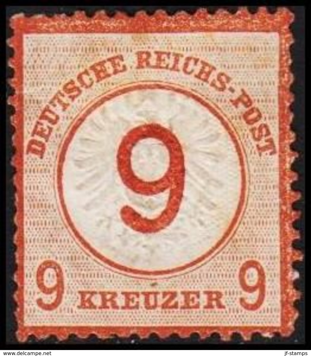1874. DEUTSCHE REICHS-POST. Grossem Brustschild 9 / 9 GROSCHEN  (Michel 30) - JF320088 - Unused Stamps