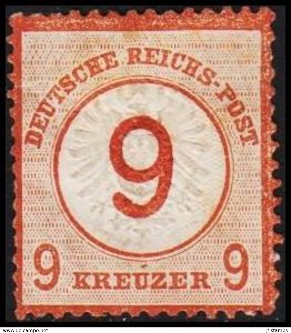 1874. DEUTSCHE REICHS-POST. Grossem Brustschild 9 / 9 GROSCHEN  (Michel 30) - JF320088 - Neufs