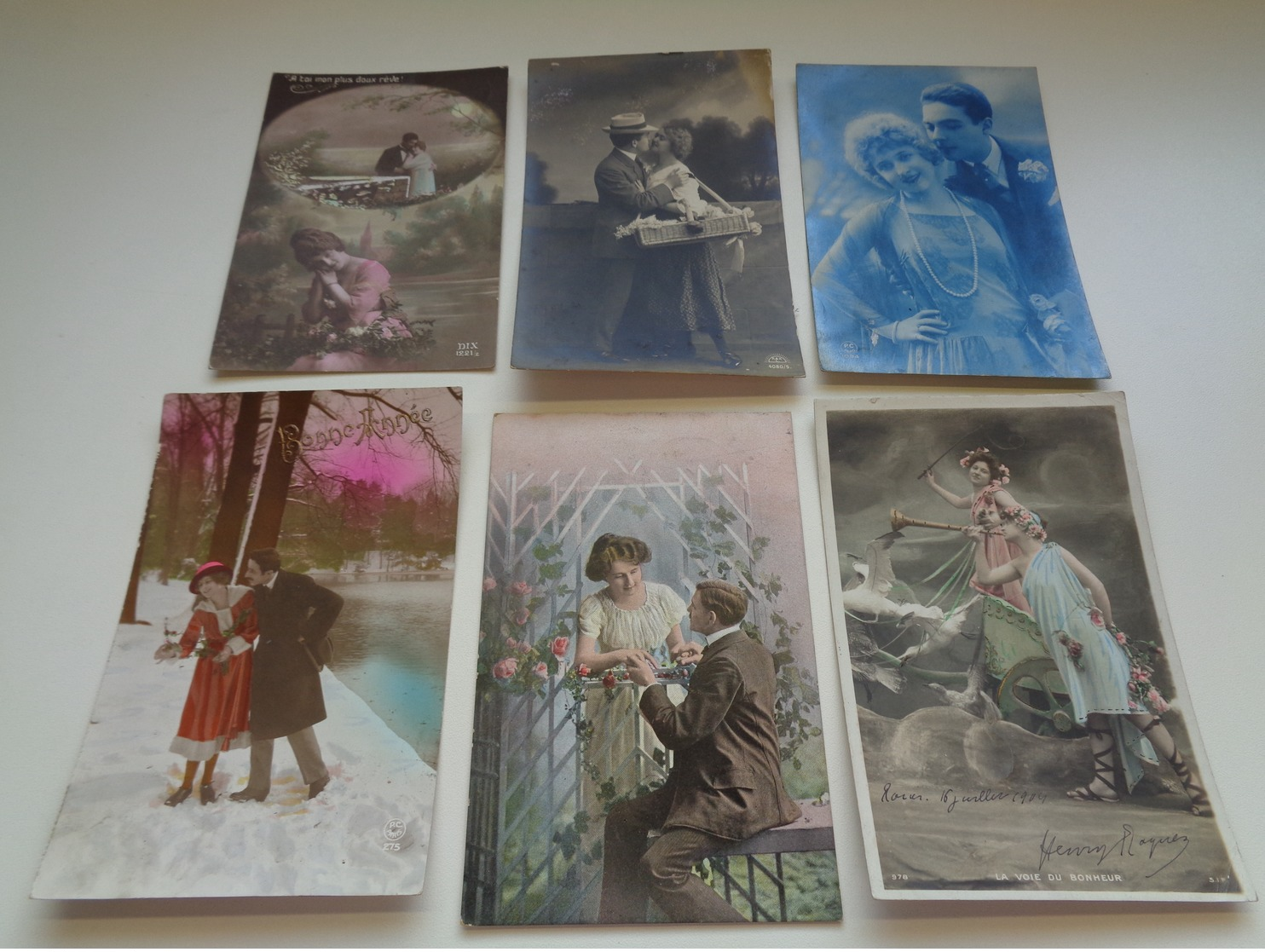 Beau Lot De 60 Cartes Postales De Fantaisie  Couples  Couple    Mooi Lot Van 60 Postkaarten Fantasie Koppels  Koppel - 5 - 99 Postkaarten