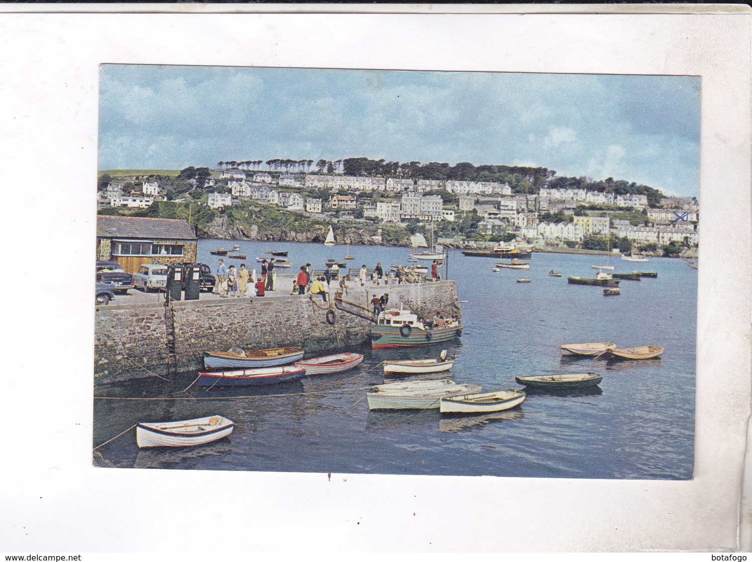 CPM POLRUAN QUAI WITH FOWEY BEYOND SIDE En 1969 !(voir Timbre) - Scilly Isles