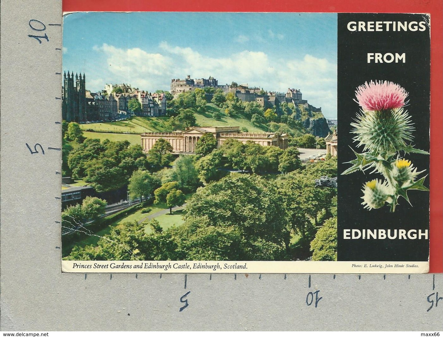 CARTOLINA VG REGNO UNITO - Greetings From EDINBURGH - Princess Street Garden - 10 X 15 - 1978 - Saluti Da.../ Gruss Aus...