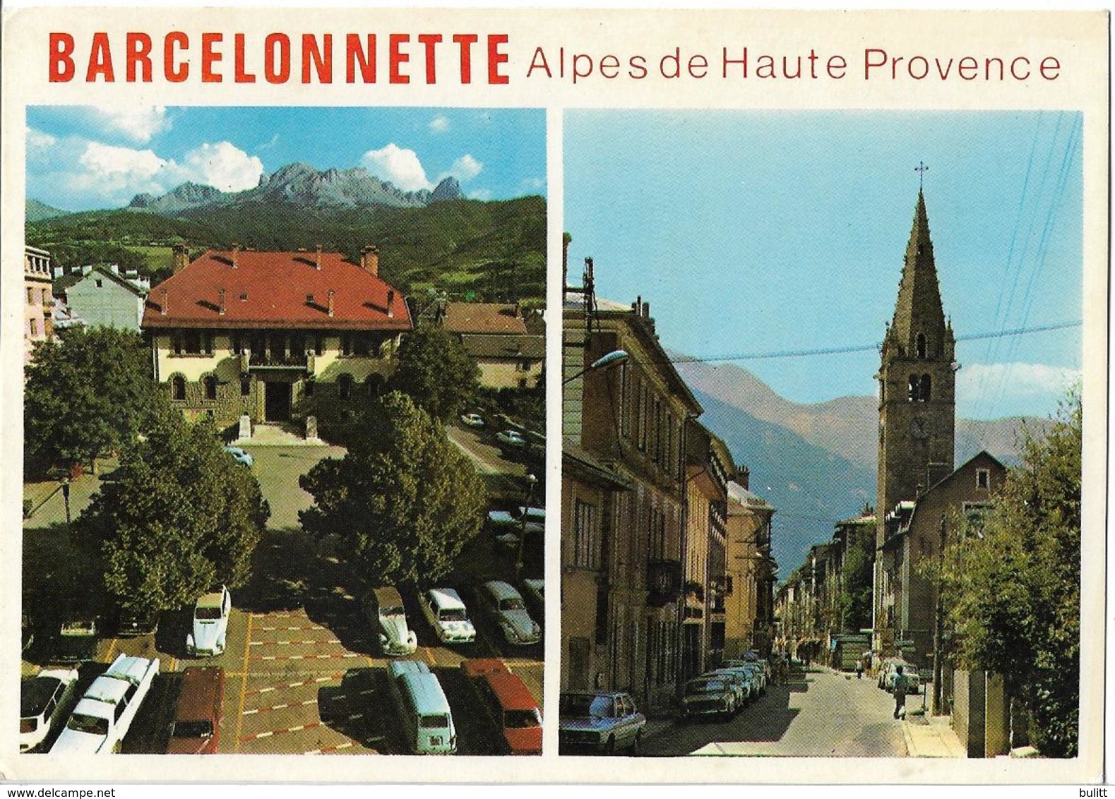 BARCELONNETTE - Vues - Voiture : Renault 4 L - Peugeot 404 - Citroen 2 CV - DS - - Barcelonnette