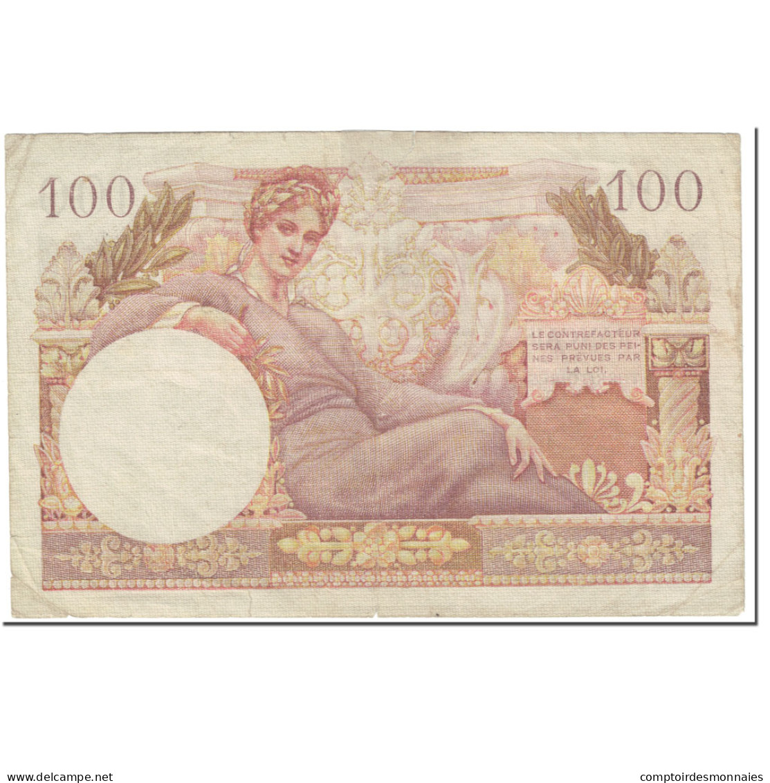 France, 100 Francs, 1955-1963 Treasury, 1955, Undated (1955), TB+ - 1955-1963 Staatskasse (Trésor Public)