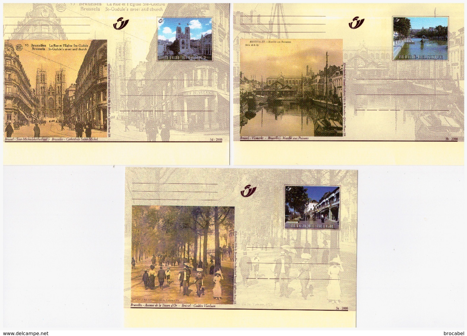 Belgium BK 079/84 Bruxelles 2000 - 6 Kaarten - 6 Cartes - Full Set - Cartes Postales Illustrées (1971-2014) [BK]