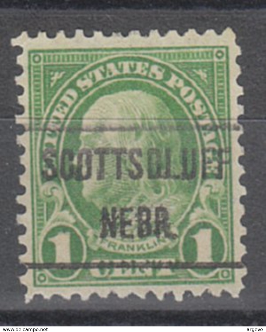 USA Precancel Vorausentwertung Preo, Locals Nebraska, Scottbluff 632-471, Stamp Thin - Vorausentwertungen