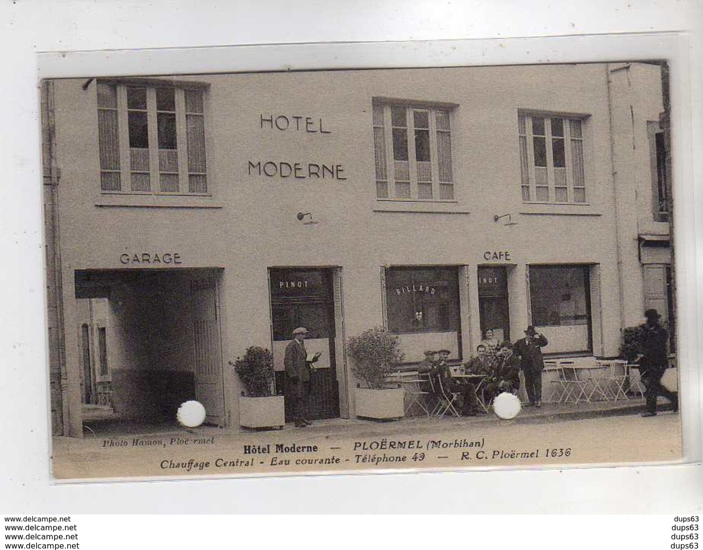 PLOERMEL - Hôtel Moderne - état - Ploërmel