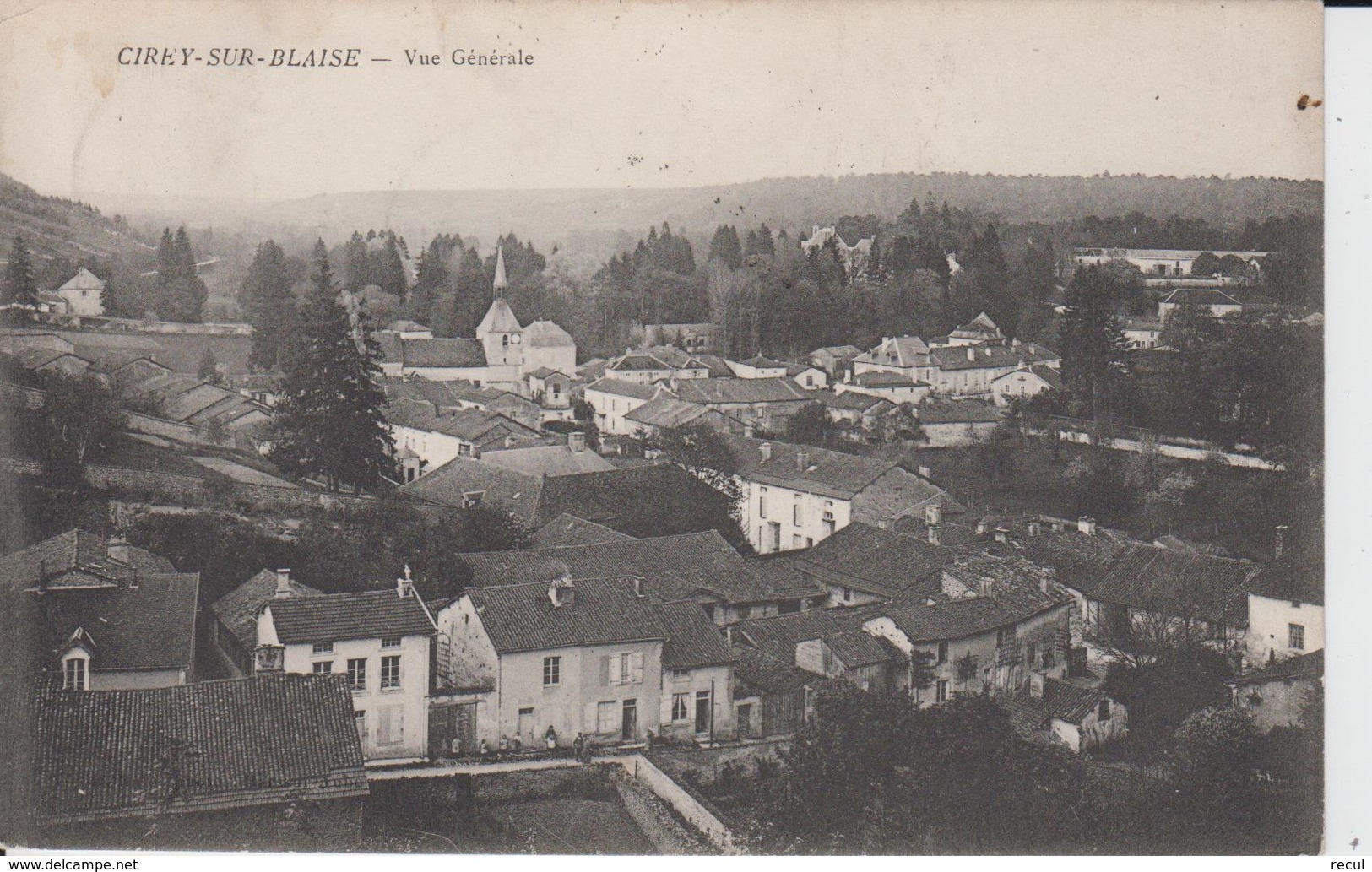 HAUTE MARNE -  CIREY SUR BLAISE - Vue Générale  ( -  Timbre à Date De 1910  - Sujet Commun Mais Carte Peu Commune ) - Autres & Non Classés