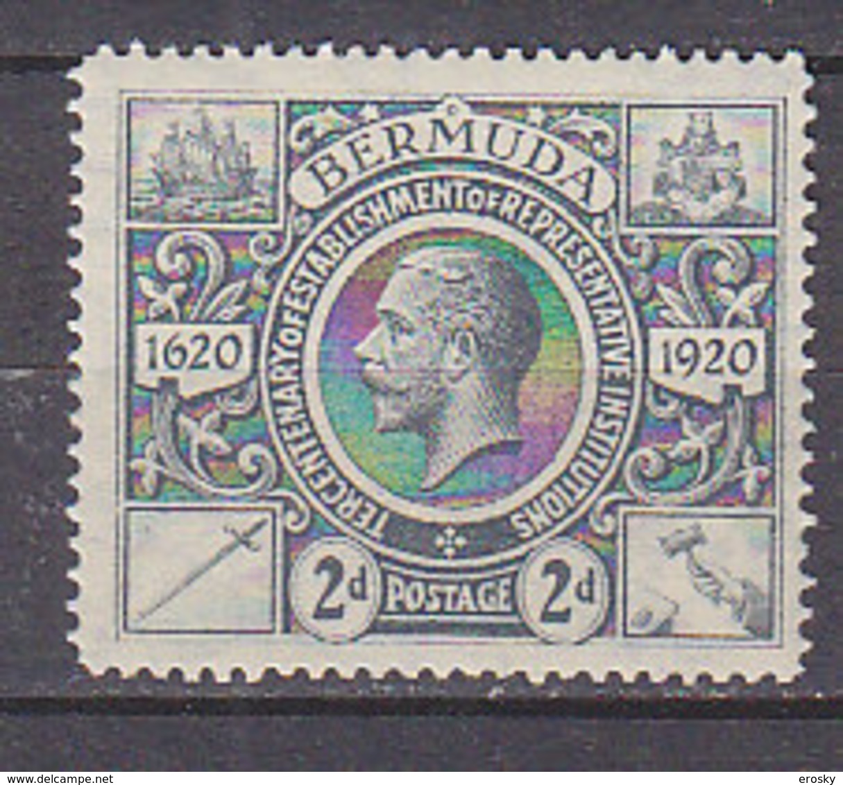 P2887 - BRITISH COLONIES BERMUDA Yv N°67 * - Bermudes