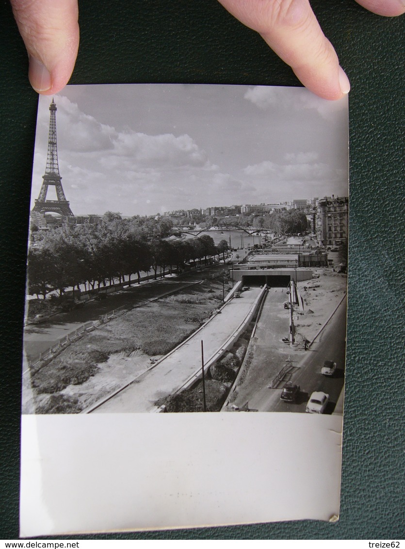 Photo Presse 1956 Construction Du Souterrain Du Pont De L'Alma Paris Là Où Est Décédée Lady Di - Orte