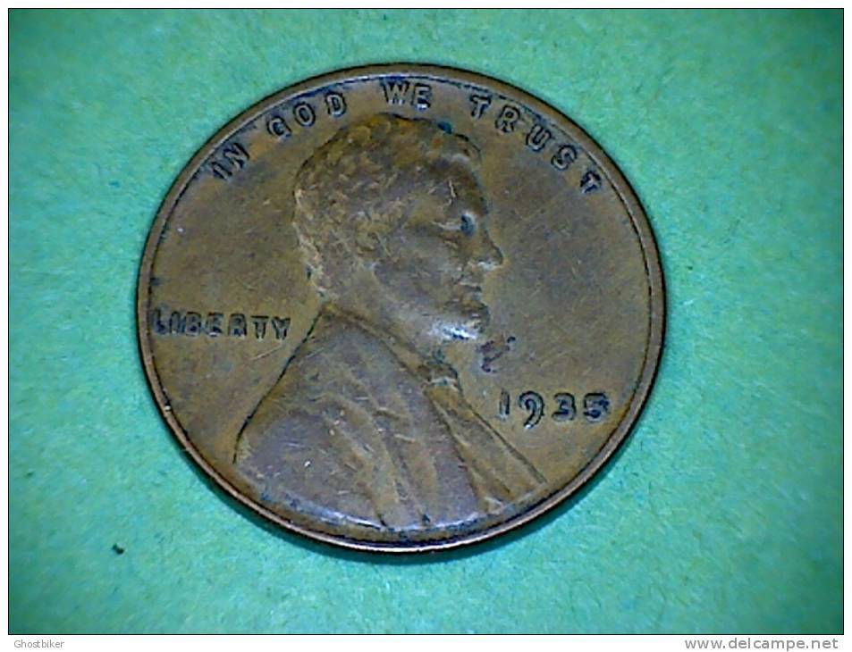 Lincoln 1 Cent 1935 (2) - 1909-1958: Lincoln, Wheat Ears Reverse