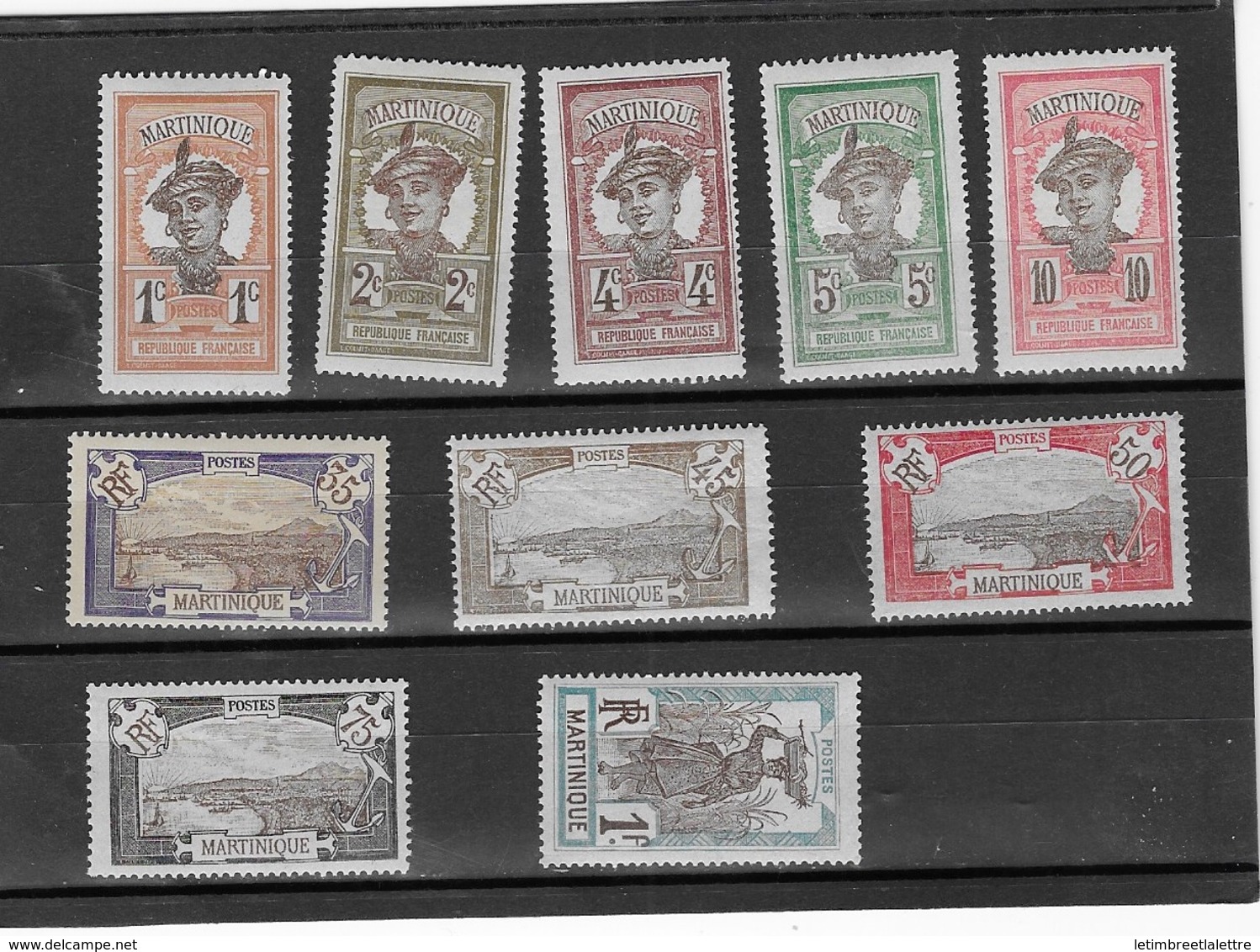 Martinique N° 61 à 75** Sans Les 66-67-68-69-71 - Unused Stamps