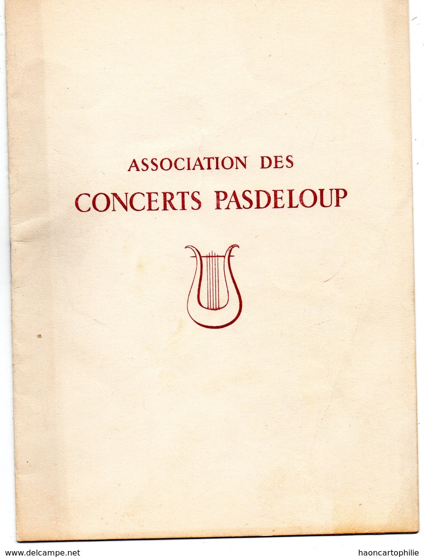 Autographe De Carlo Maria Giulini Sur Petit Livret  Association Des Concert Pas De Loup Musique - Programme
