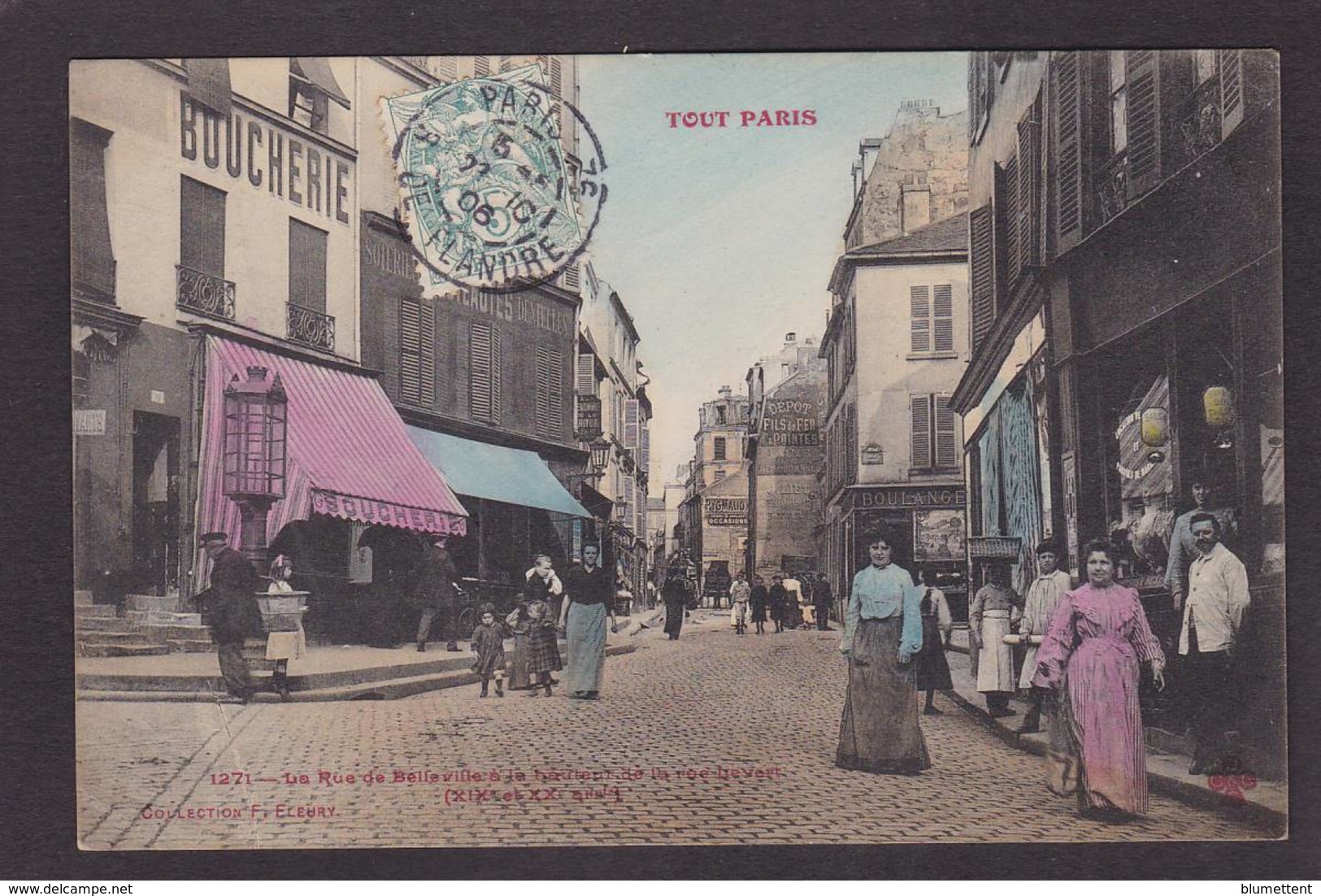 CPA Tout Paris 1271 Circulé Commerces Shop - Sets And Collections