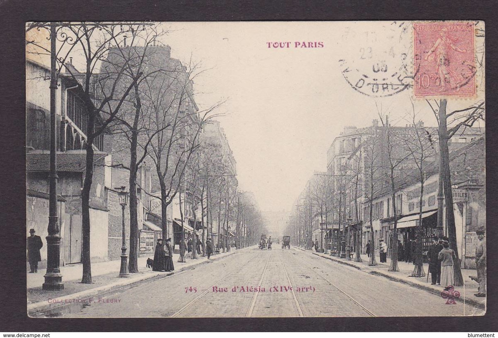 CPA Tout Paris 745 Circulé Rue D'Alésia 14 E Arrondissement - Lots, Séries, Collections