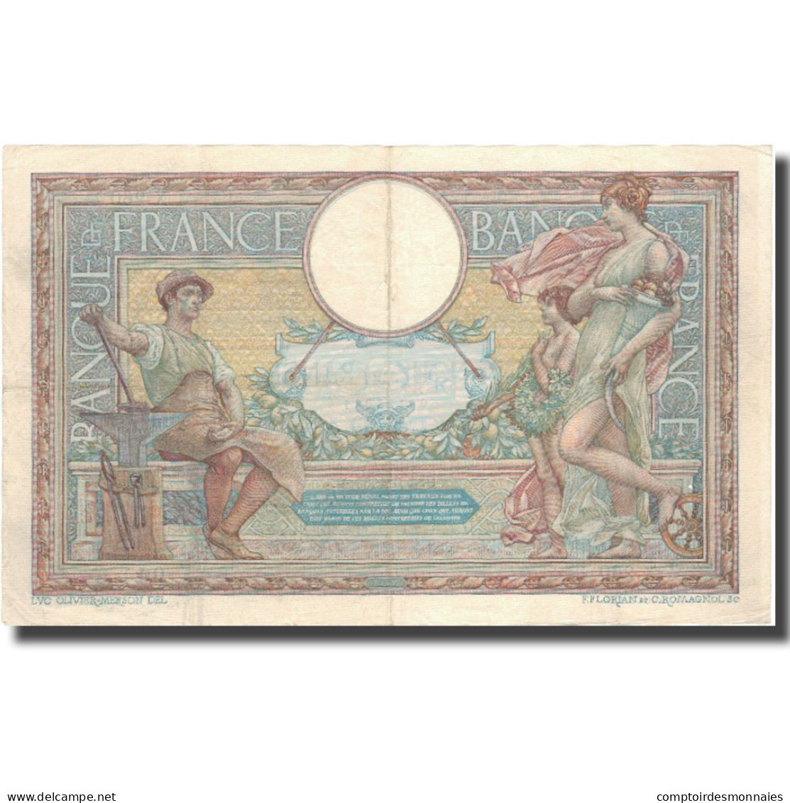 France, 100 Francs, Luc Olivier Merson, 1908, 1908-06-03, TTB, Fayette:21.23 - 50 F 1927-1934 ''Luc Olivier Merson''