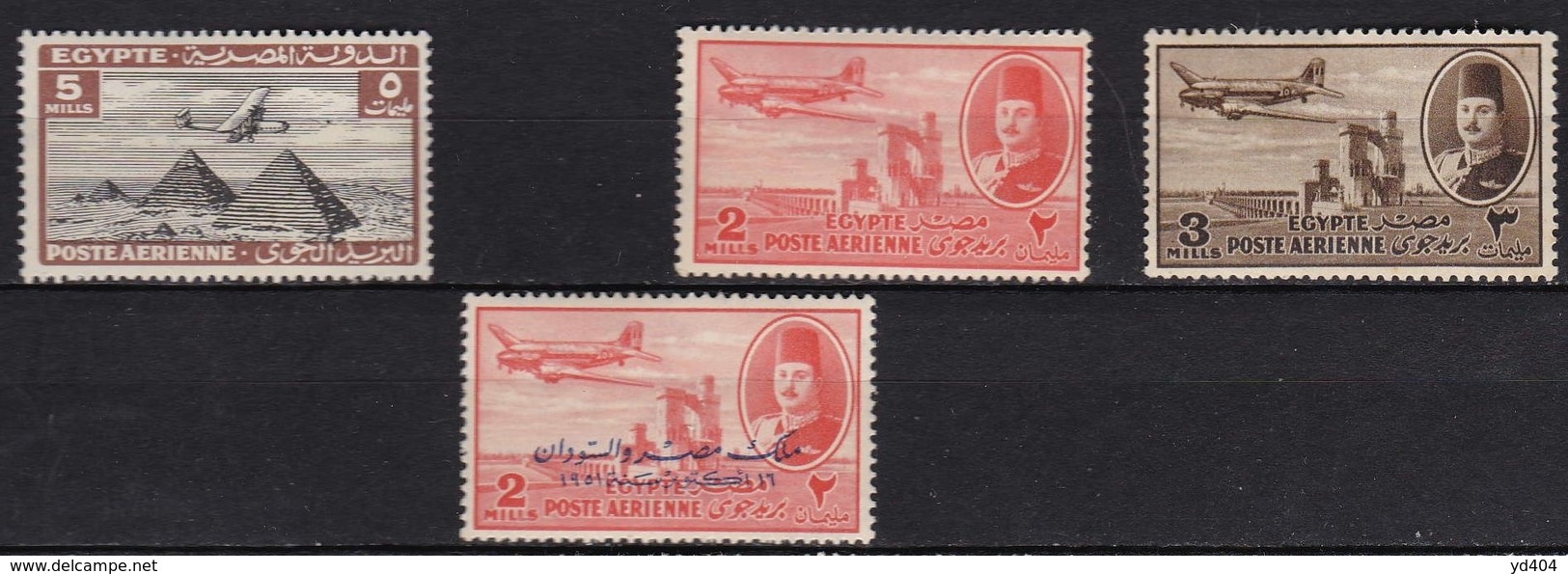 E271 – EGYPTE – EGYPT – AIRMAIL - 1933-1953 – MNH LOT - Luchtpost