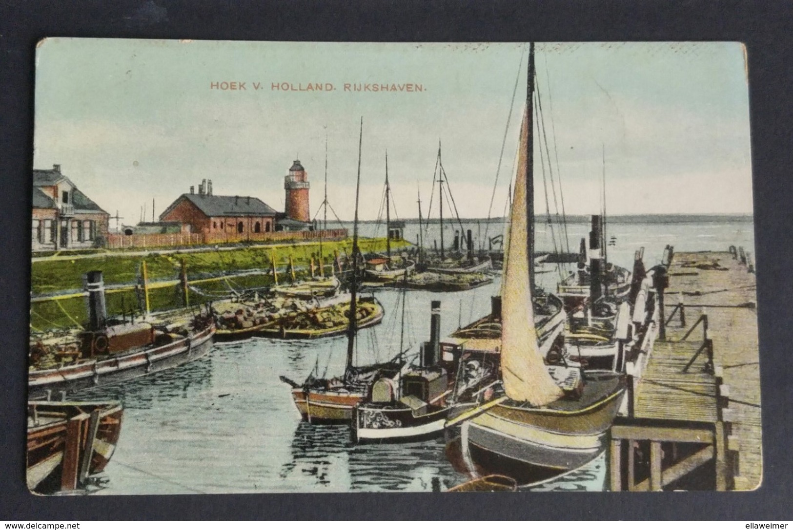 Nederland/Netherlands - Postkaart/briefkaart Hoek Van Holland - Rijkshaven (ongelopen) - Hoek Van Holland