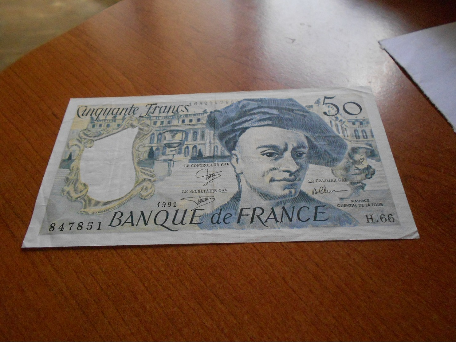 FRANCE     -   50  FRANCS  BILLET - 50 F 1976-1992 ''Quentin De La Tour''