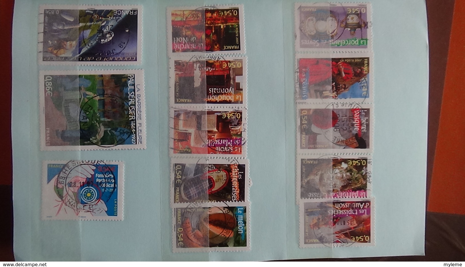 B365 Bon Lot De Timbres De France Avec Oblitérations Rondes. Très Sympa !!! - Collections (en Albums)