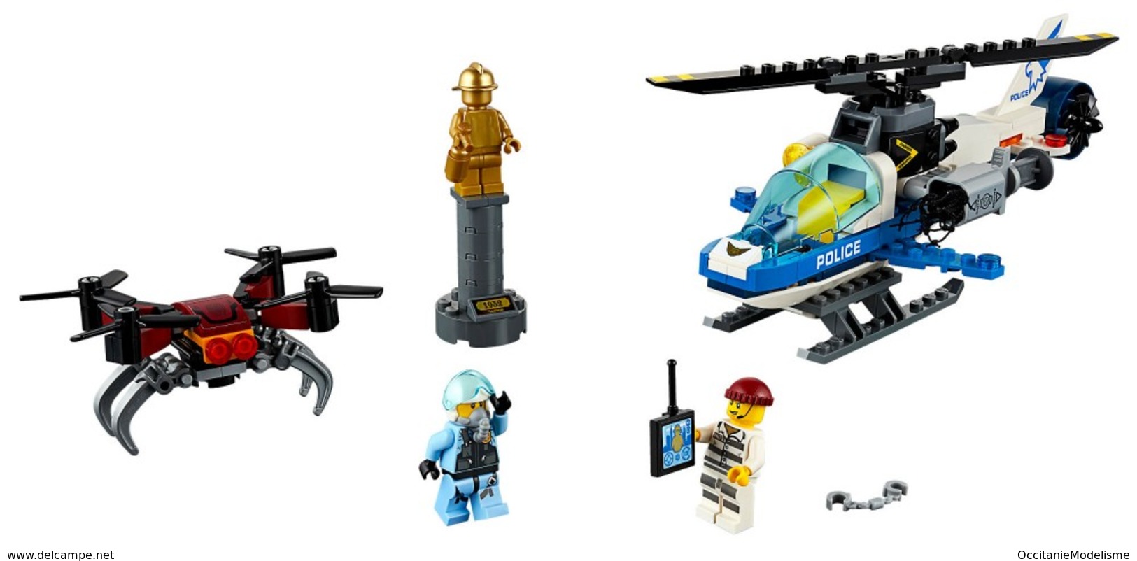 Lego City - LE DRONE ET LA POLICE Réf. 60207 Neuf - Sin Clasificación