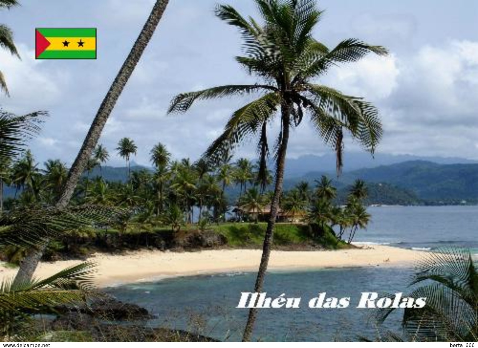 Sao Tome And Principe Islands Rolas Islet Equator New Postcard - São Tomé Und Príncipe