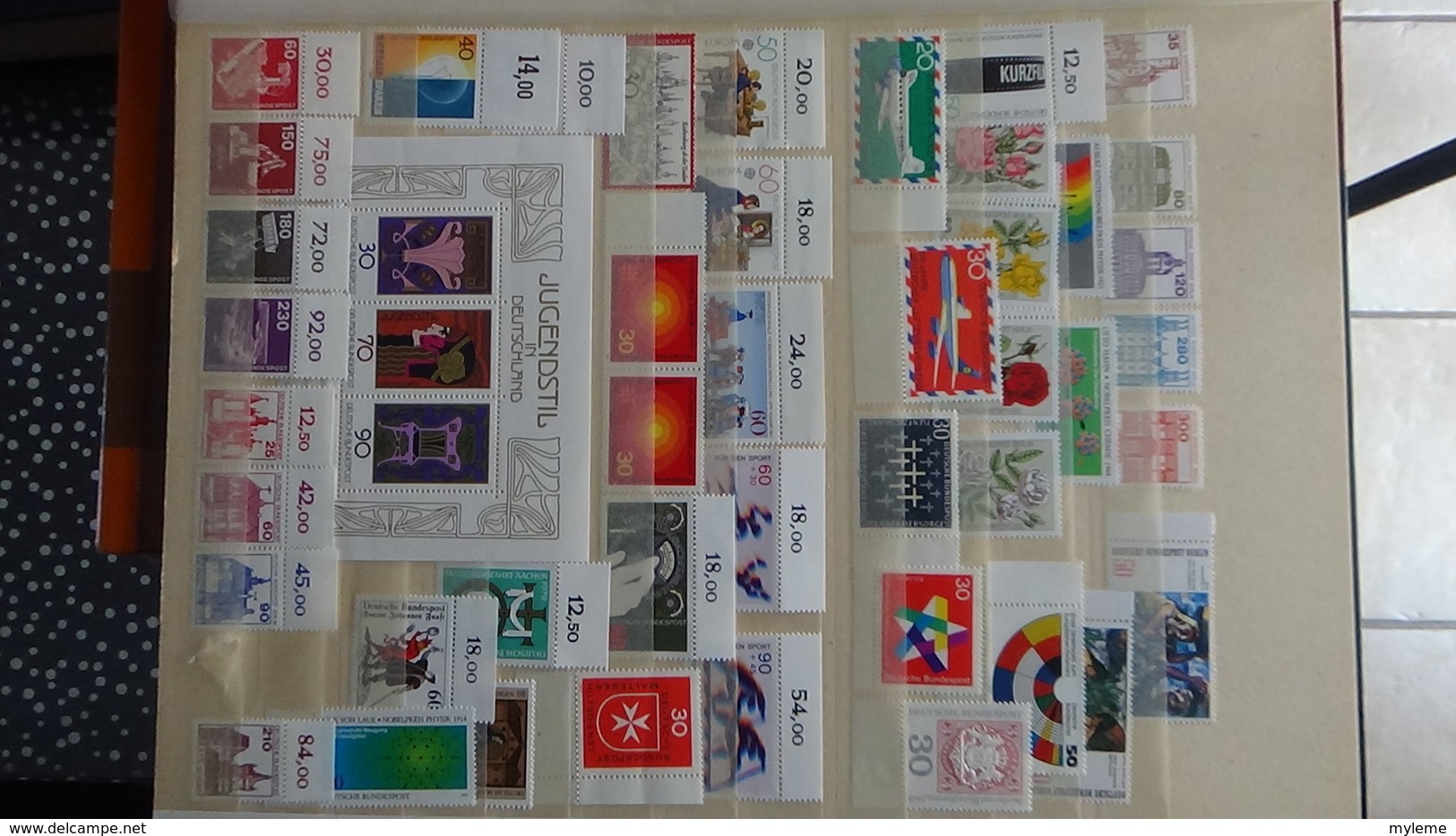 B367 Collection de timbres d'Allemagne ** dont bonnes petites valeurs. A saisir  !!!