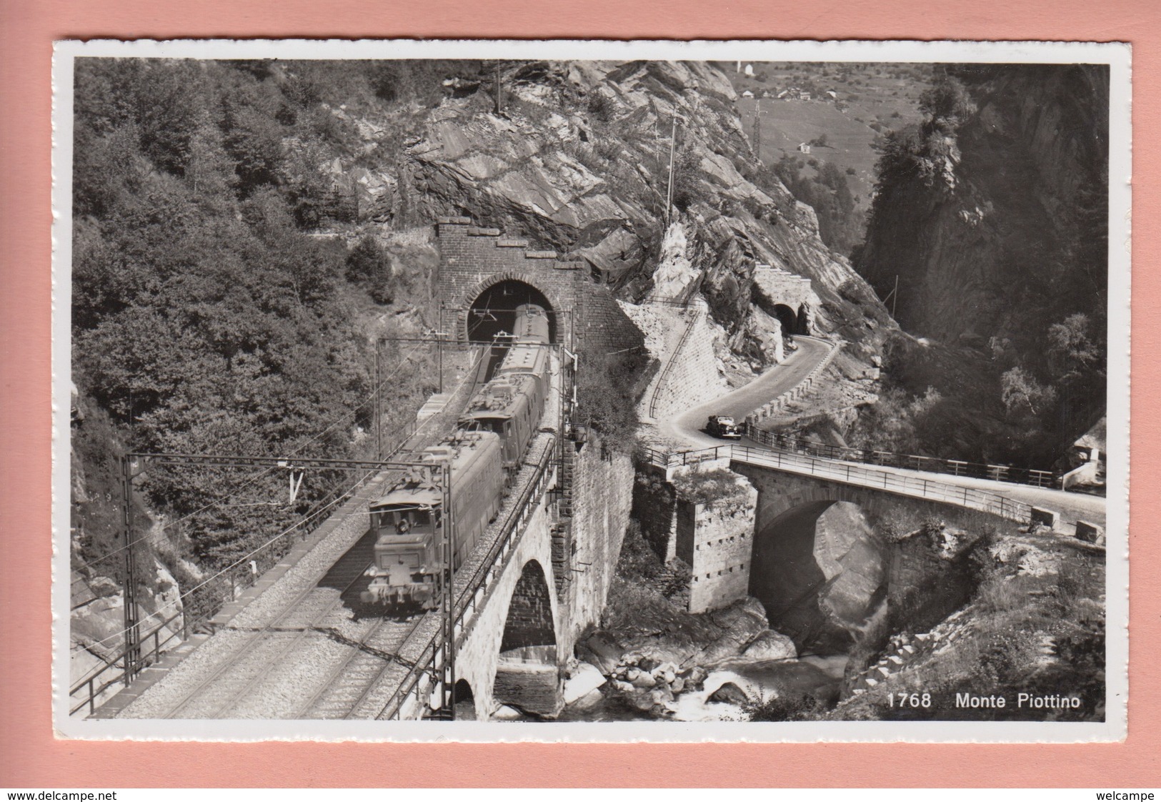 OLD POSTCARD - SWITZERLAND - SCHWEIZ - SUISSE -    TRAIN - MONTE PIOTTINO - Altri & Non Classificati