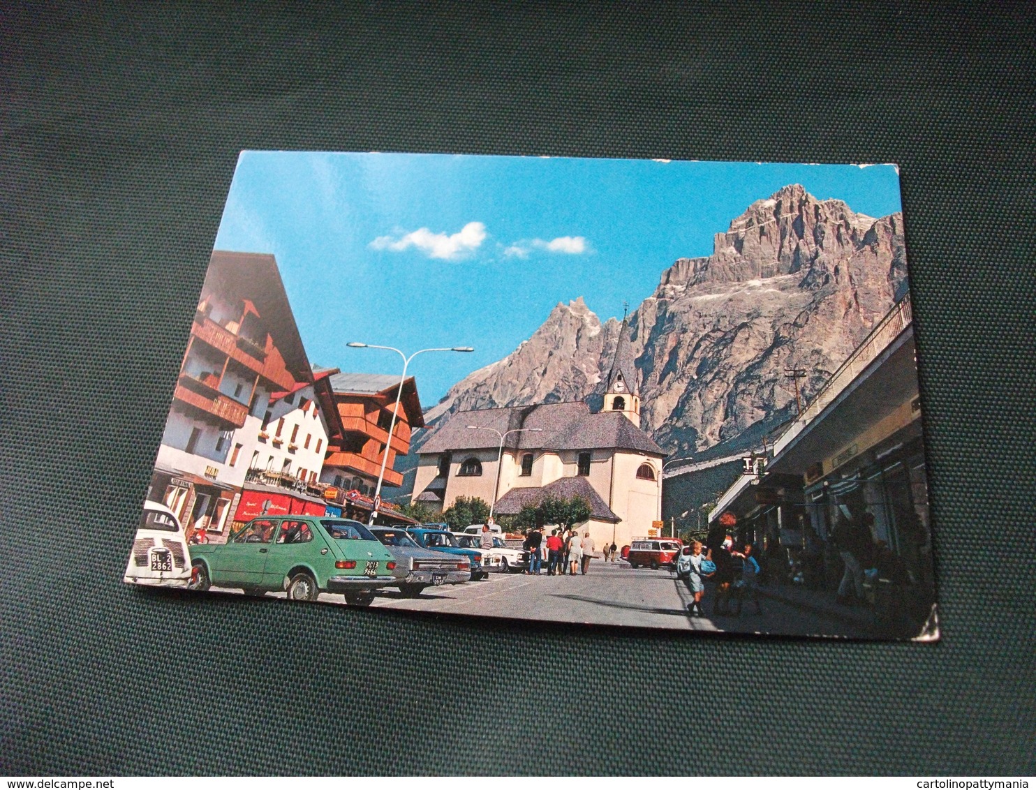 AUTO CAR INSEGNA TABACCHI  BAR CHIESA EGLISE S. VITO DI CADORE PANORAMA PIAZZA - Negozi