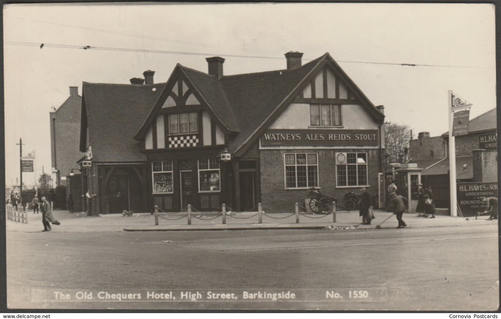 The Old Chequers Hotel, High Street, Barkingside, Essex, 1959 - RP Postcard - Other & Unclassified