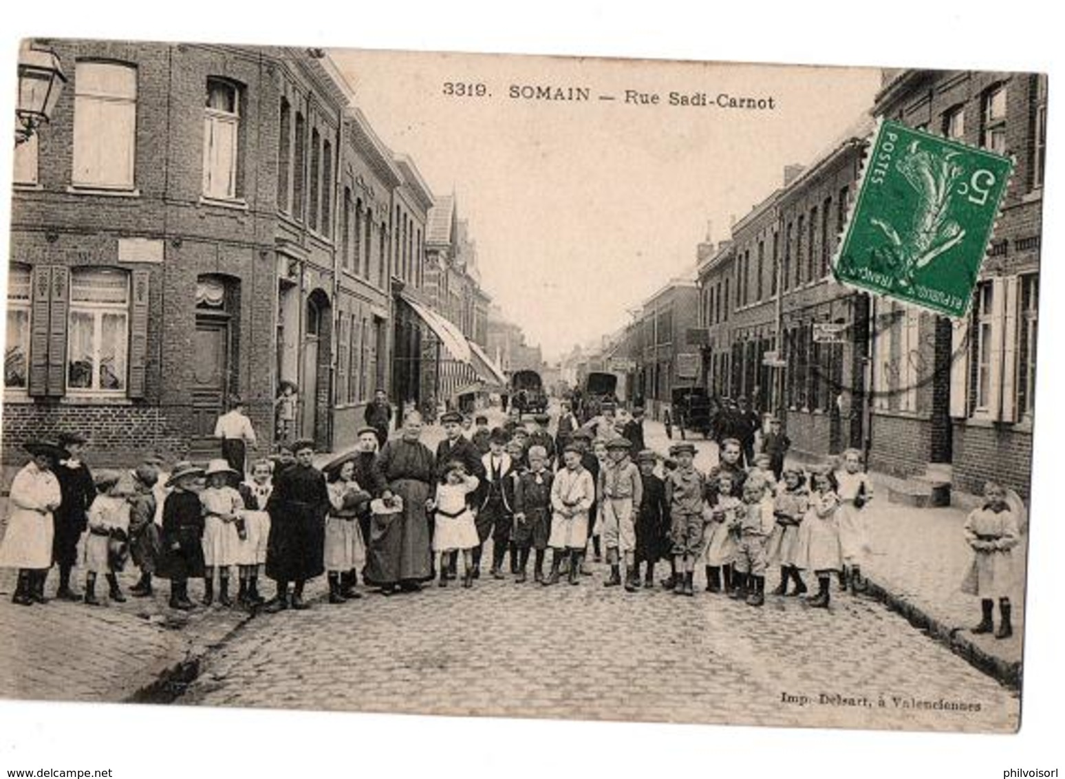 SOMAIN RUE SADI CARNOT COMMERCES TRES ANIMEE - Autres & Non Classés