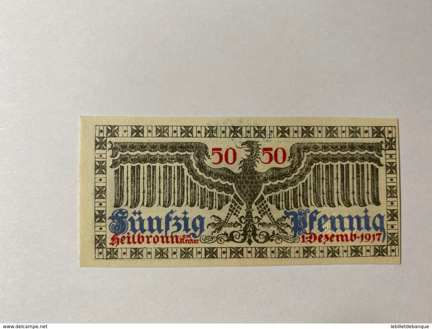 Allemagne Notgeld Heilbronn 50 Pfennig - Collezioni