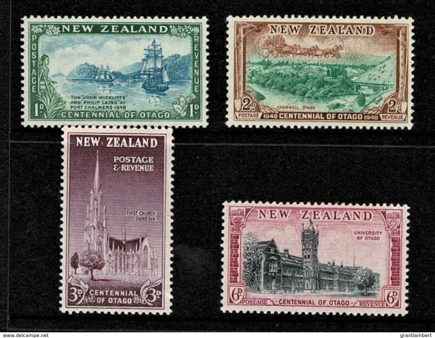 New Zealand 1948 Otago Centennial Set Of 4 MNH - Neufs