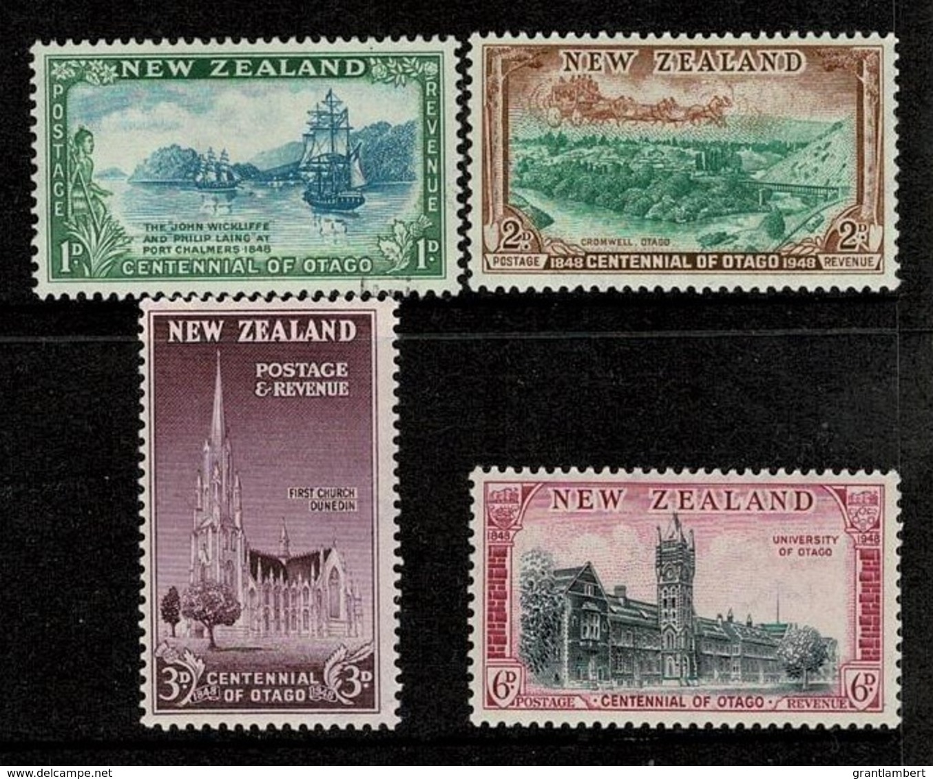 New Zealand 1948 Otago Centennial Set Of 4 MH - Neufs