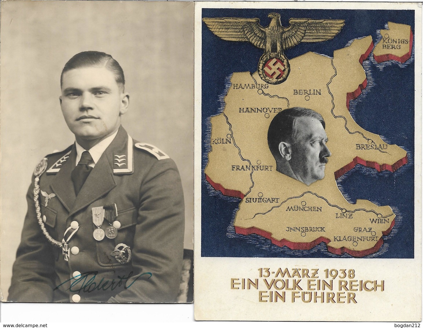 1938/40 - Propagande Karte + Foto , Gute Zustand, 2 Scan - Weltkrieg 1939-45