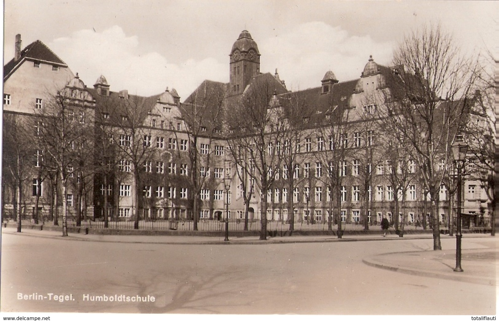 BERLIN Tegel Humboldt Schule Belebt Original Foto Ansichtskarte TOP-Erhaltung Ungeelaufen - Tegel