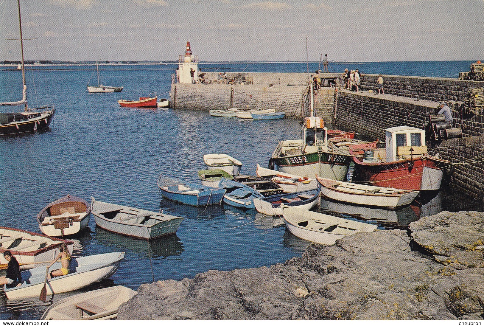 56. SARZEAU . CPSM. PRESQU’ÎLE  DE RHUYS. POINTE ST JACQUES. LA JETÉE. LE PORT - Sarzeau