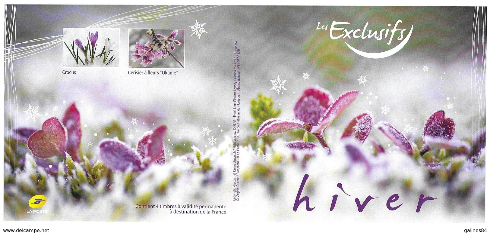 Collector Les Exclusifs 4 Timbres Validité Permanente Lettre Prioritaire Fleurs En HIVER ( Crocus , Cerisier ) - Collectors