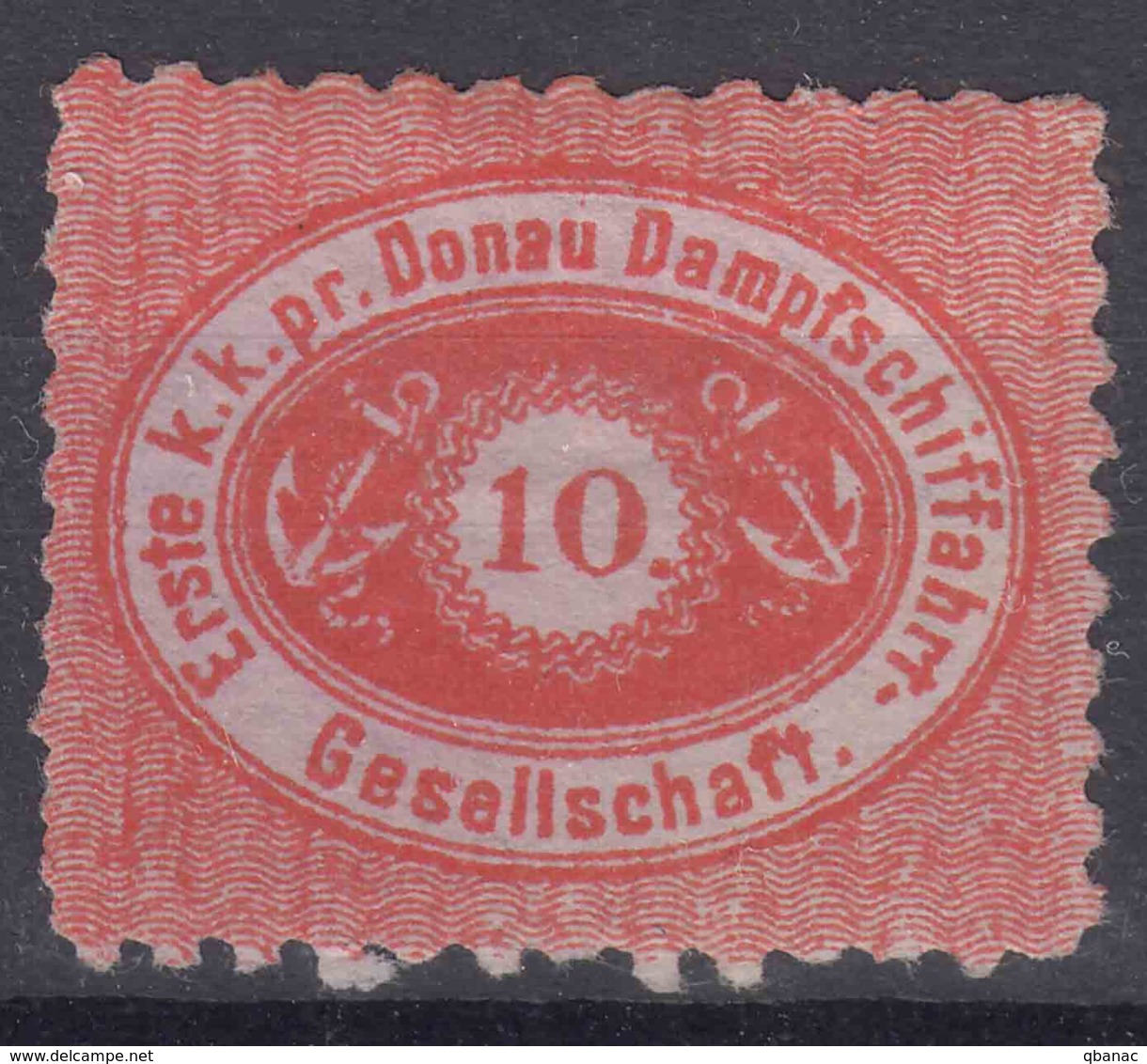 Austria 1870 Donau, Danube River Transportation Stamp,  Mi#4 MNG - Unused Stamps