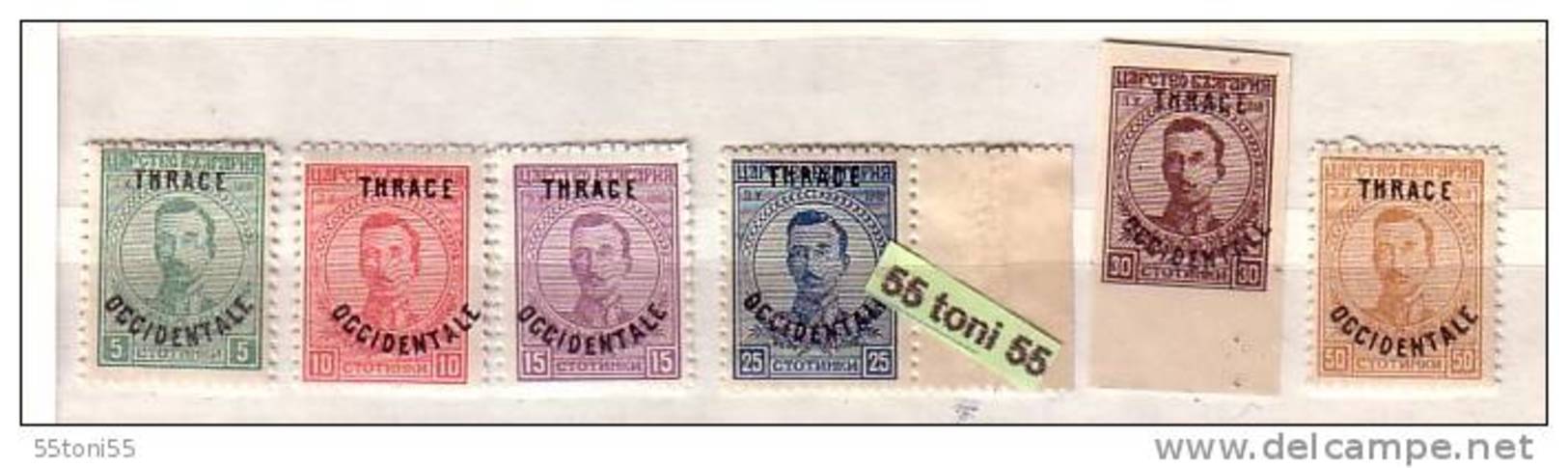 1920 THRACE/INTERALLIEE (THRAKIEN)  6v.-MNH  BULGARIA / Bulgarie - Neufs