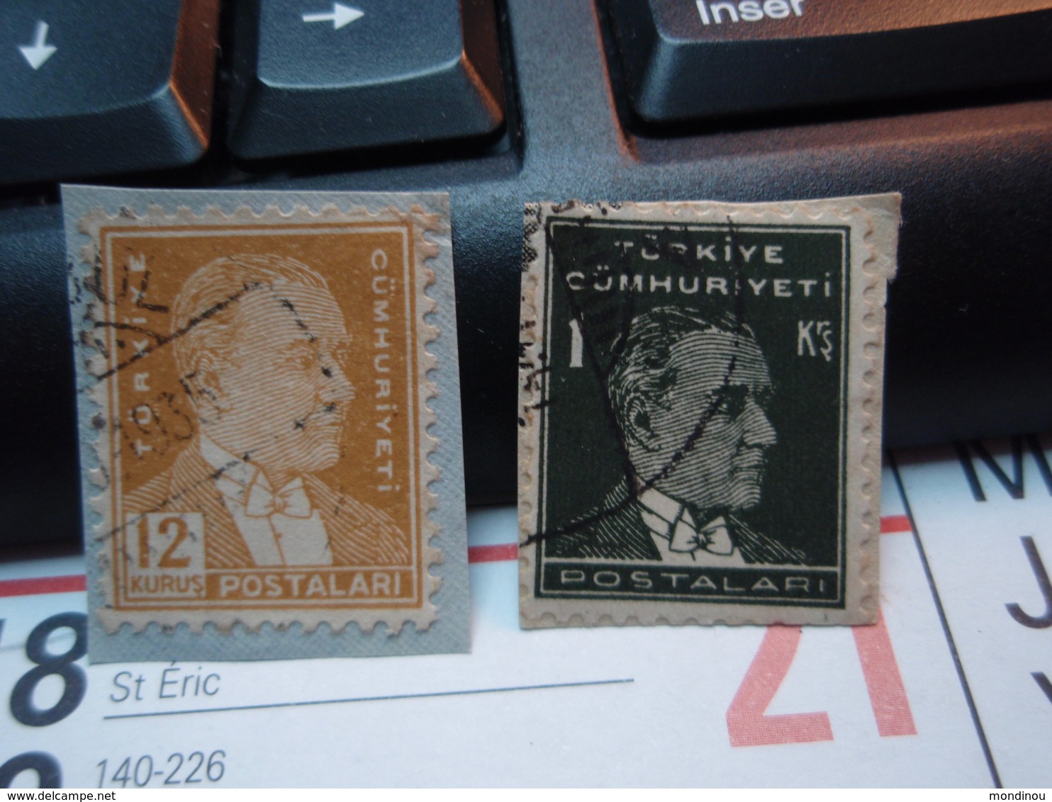 Timbres  Mustafa Kemal Atatürk , Sur Support - 1934-39 Sandjak D'Alexandrette & Hatay